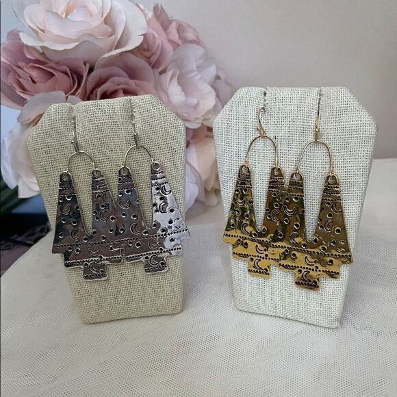 NEW FP Boho Tribal Dangle Earrings - Picture 10 of 11